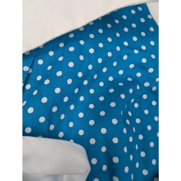 Tatyana Vintage Retro Style Pin-Up Polka Dot Fit and Flare Midi Dress - Picture 8 of 12